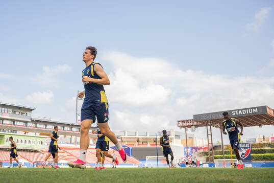 Elliot Stroud of the Swedish national football team at a
