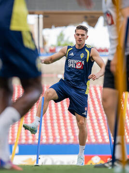 Viktor Gyökeres of the Swedish national football team at a