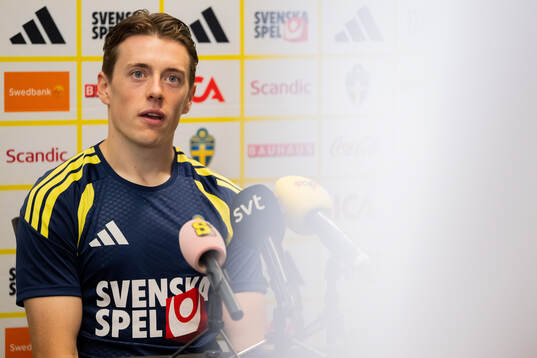 Elliot Stroud of the Swedish men's national football team
