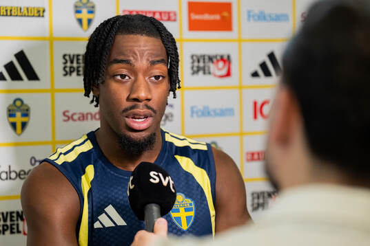Anthony Elanga of the Swedish men's national football team