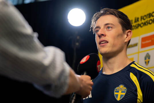 Elliot Stroud of the Swedish men's national football team