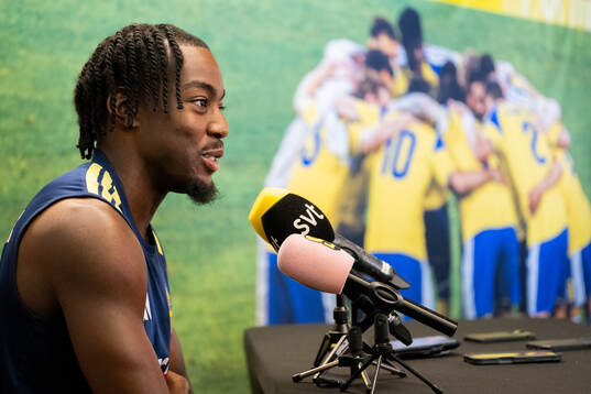 Anthony Elanga of the Swedish men's national football team