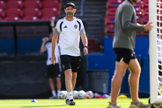 Assistant coach Andreas Georgson of the Swedish national