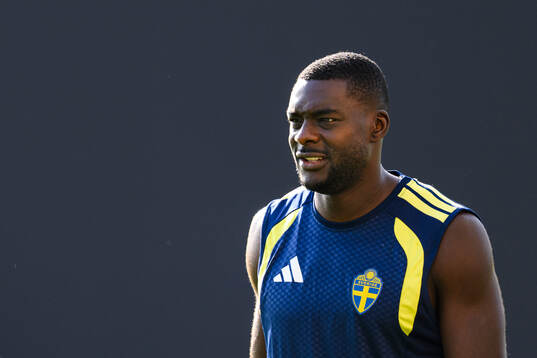 Ken Sema of the Swedish national football team at a