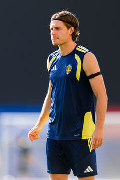 Mattias Svanberg of the Swedish national football team at a