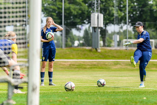 Målvaktstränare Frida Forslund