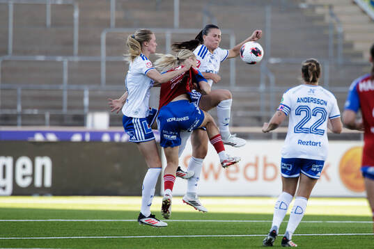 IFK Norrköpings Ebba Handfast och Vittsjös Milla Larsson