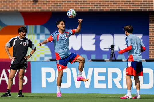 Tsuyoshi Watanabe of the Japanese national football team at