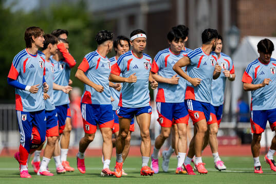 Yuto Nagatomo of the Japanese national football team at a