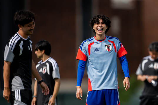 Ao Tanaka of the Japanese national football team at a