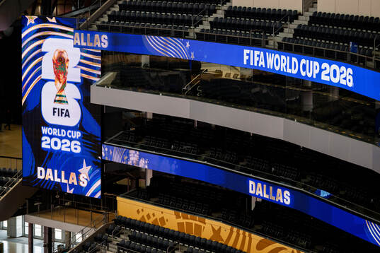 General interior view of Dallas stadium