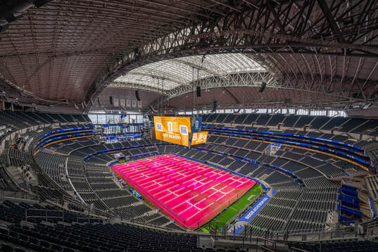General interior view of Dallas stadium