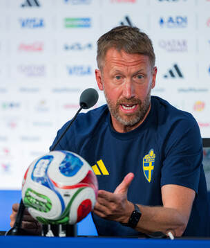 Head coach Graham Potter of the Swedish national football
