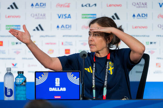 Petra Thorén, press officer of the Swedish national