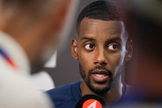 Alexander Isak of the Swedish men's national football team