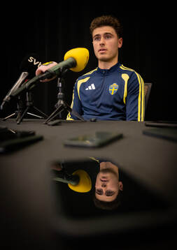Besfort Zeneli of the Swedish men's national football team