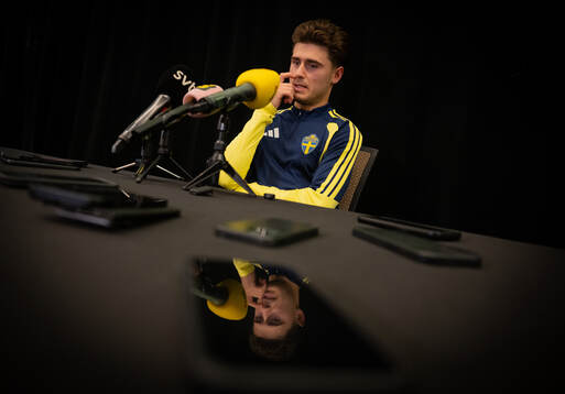 Besfort Zeneli of the Swedish men's national football team