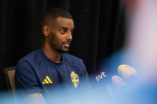 Alexander Isak of the Swedish men's national football team