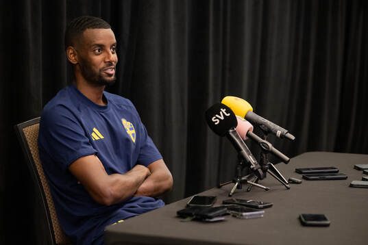 Alexander Isak of the Swedish men's national football team