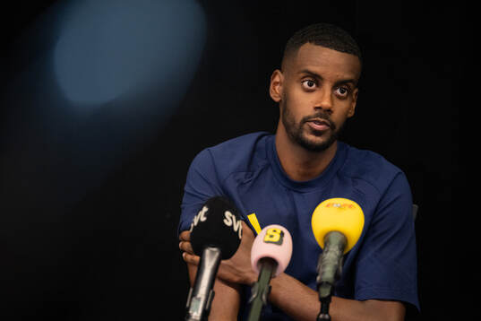 Alexander Isak of the Swedish men's national football team