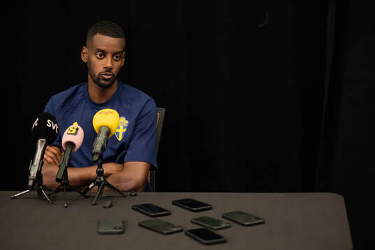 Alexander Isak of the Swedish men's national football team