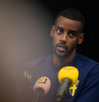 Alexander Isak of the Swedish men's national football team