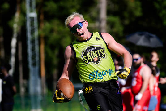 Nässjö Saints Linus Petersson jublar