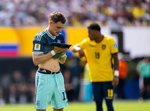 Florian Wirtz of Germany looks dejected