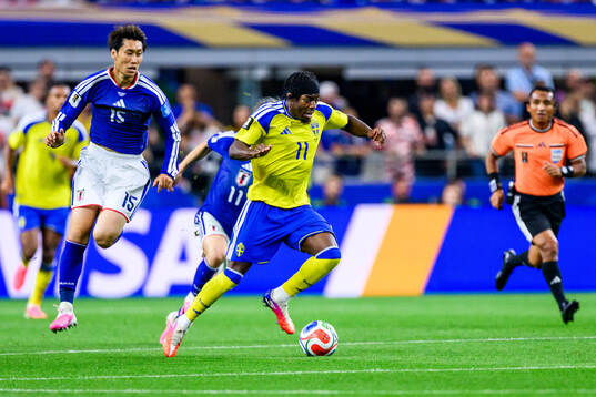Anthony Elanga of Sweden