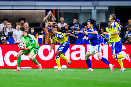 Goalkeeper Jacob Widell Zetterström of Sweden