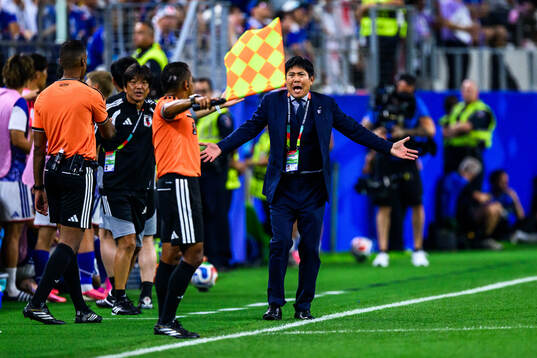 Head coach Hajime Moriyasu of Japan