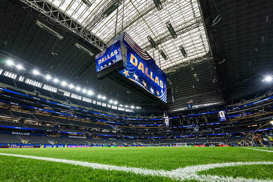 Interior view over Dallas Stadium
