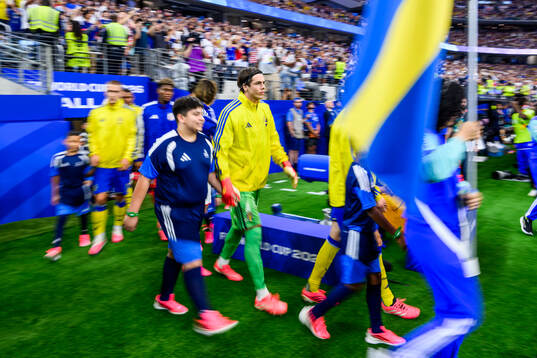 Goalkeeper Jacob Widell Zetterström of Sweden