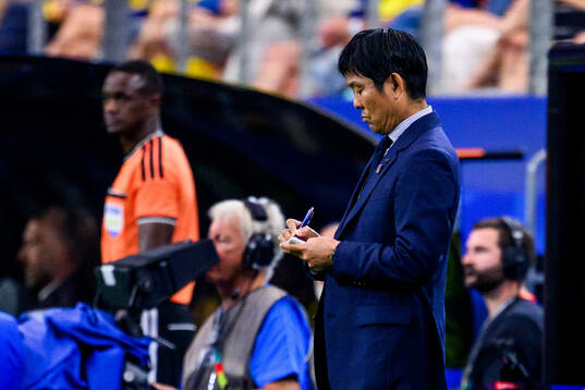Head coach Hajime Moriyasu of Japan