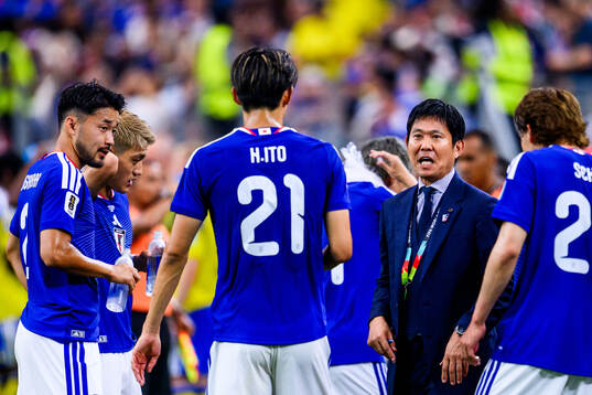 Head coach Hajime Moriyasu of Japan