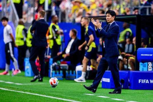 Head coach Hajime Moriyasu of Japan