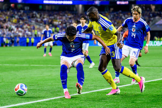Ao Tanaka and Junya Ito of Japan and Ken Sema of Sweden