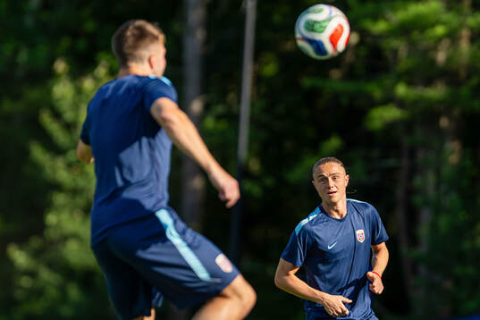 Thelo Aasgaard of the Norwegian national football team at a