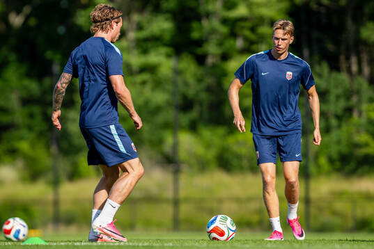 Patrick Berg and Torbjørn Lysaker Heggem of the Norwegian