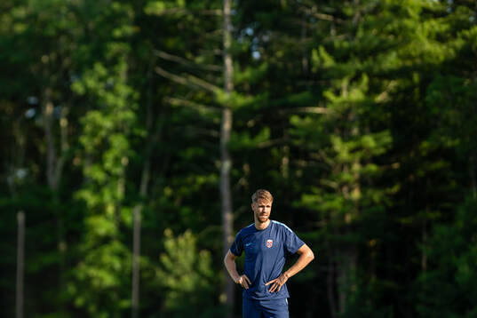 Kristoffer Ajer of the Norwegian national football team at