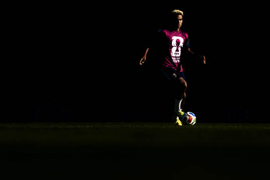 Antonio Nusa of the Norwegian national football team at a