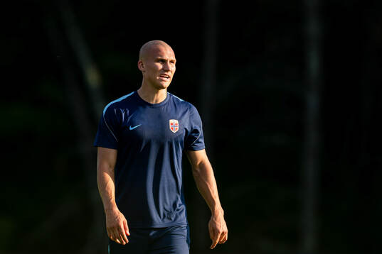Leo Østigård of the Norwegian national football team at a