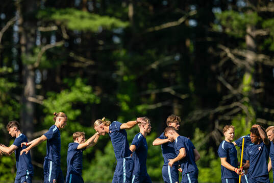 Thelo Aasgaard, Erling Braut Haaland, Kristoffer Ajer and