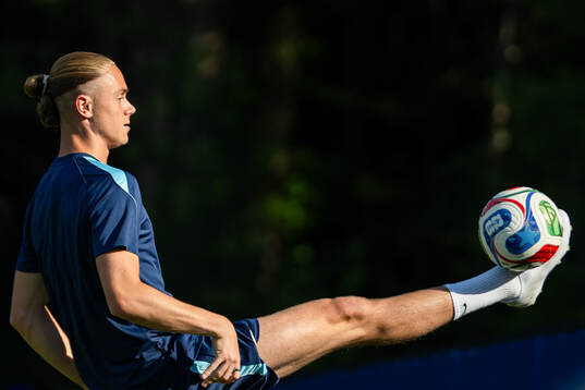 Thelo Aasgaard of the Norwegian national football team at a