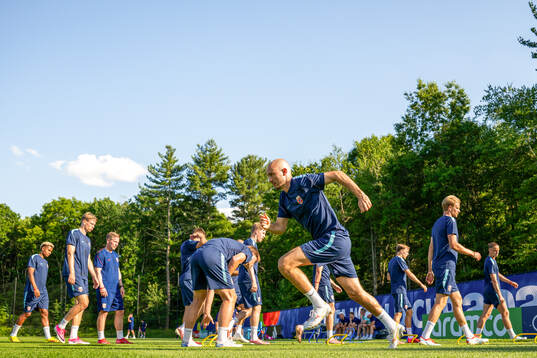 Fredrik Aursnes of the Norwegian national football team at