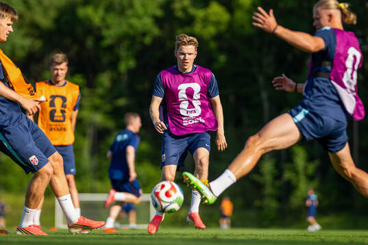 Jens Petter Hauge of the Norwegian national football team