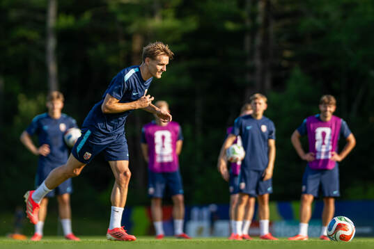 Martin Ødegaard of the Norwegian national football team at