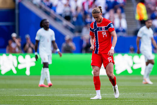 Thelo Aasgaard of Norway celebrates