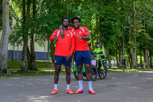 Samuel Asoma och Kevin Nyarko