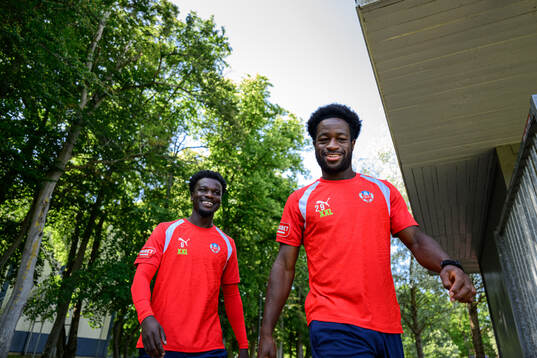 Samuel Asoma och Kevin Nyarko